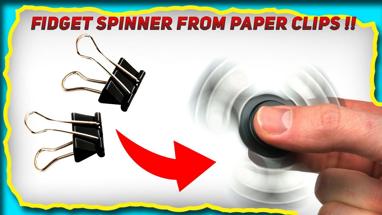 Diy How To Make Fidget Spinner With Paper Clips You Fidget Spinner With Paper Clips