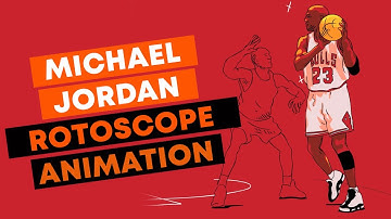 Michael Jordan rotoscope animation, by Chris Rathbone