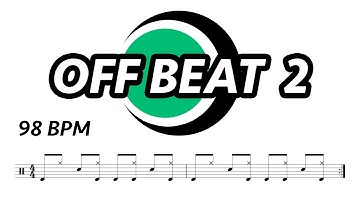 Off Beat Drum Loop 2 (98 bpm) | Drum Groove | Drum Beat | Drum Track | Drums Only | Metronome 98 bpm