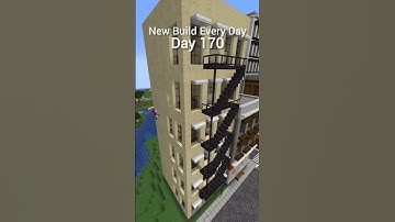 Apartment Building - New Build Every Day #170 #minecraft #shorts