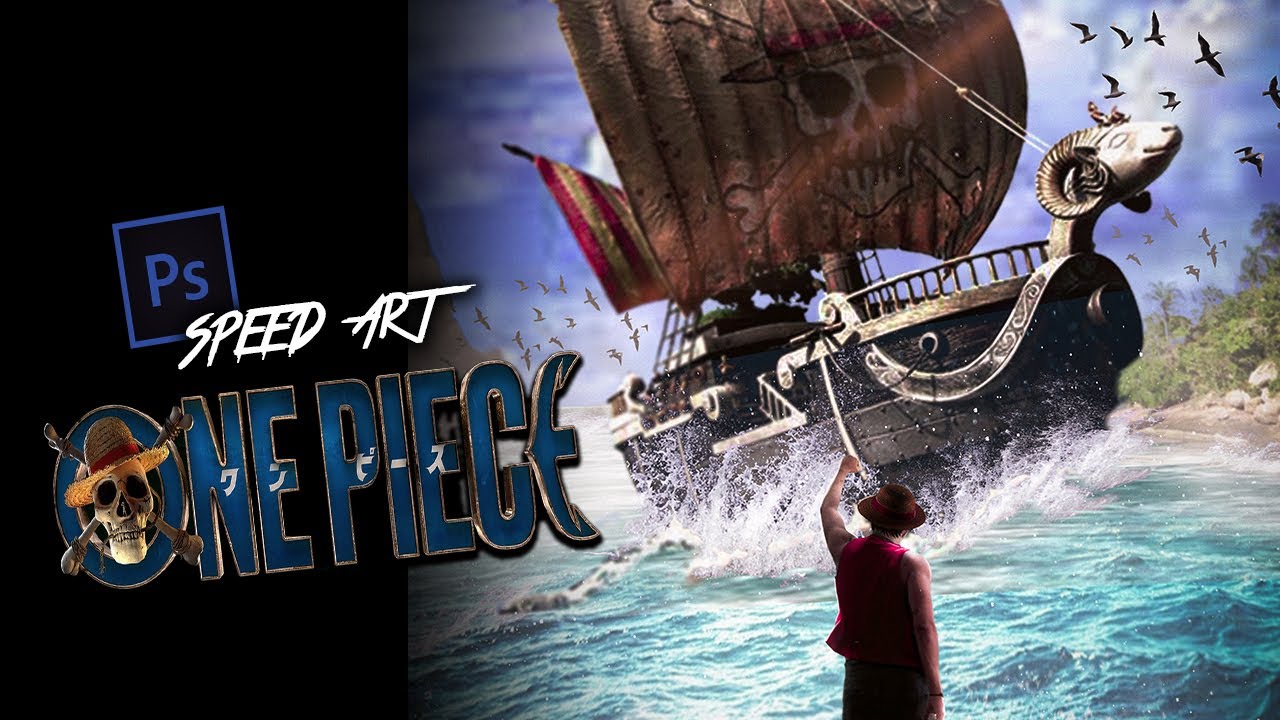 ONE PIECE Netflix Live Action Adaptation - Photoshop Manipulation (turn myself into anime)