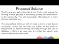 Poverty and Malnutrition Monitoring System | Capstone Project Proposal