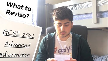 Advanced Information for GCSEs 2022! What To Revise?