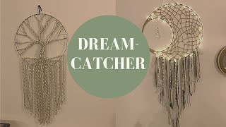 DIY DREAMCATCHERS - TREE OF LIFE - CRESCENT MOON WITH FAIRY LIGHTS - RUSTIC BOHO - SUNDAY FUNDAY