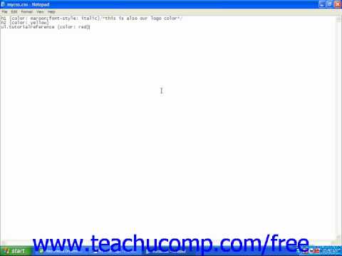 HTML Tutorial Classes Training Lesson 10.6