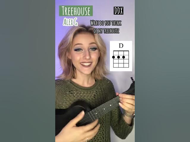 Learn how to play popular song Treehouse by Alex G (EASY TUTORIAL!) #shorts #ukulele #flightukulele