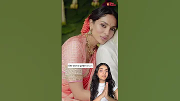 Sobhita Dhulipala Looks Absolutely Gorgeous Wearing A Manish Malhotra Saree For Her Engagement 