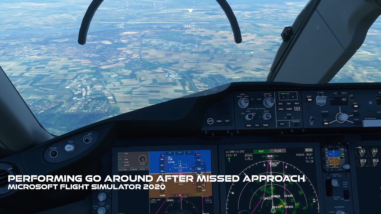 Parform a Go Around after Missed Approach in Microsoft Flight Simulator 2020 with Boeing 787