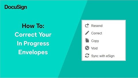 How to Correct Your In Progress Envelopes
