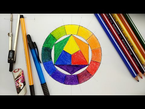 How to Draw: Basic color wheel (with 12 colour) 12-es színkör