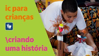 Criando uma história com bonecos, figurinos e cenários – IC para crianças | Teatro