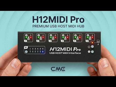 CME H12MIDI Pro - Portable MIDI Router, USB Host MIDI Hub & Interface - In 1 min by @ScottUhlMusic