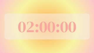 2 Hour Aesthetic Countdown Timer | Deep Focus Study Marathon + Soft Relaxing Music