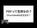 【Chromebook】PDFファイルが危ないというけれどクロームブックを使っていれば大丈夫でしょうか？ #chromebook #pdf #adobe #マルウエア