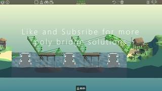 Poly Bridge 7-2 under budget, no breakage