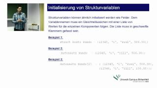 PROGRA I: X. Strukturen - Teil 4 - Initialisierung und Zuweisung