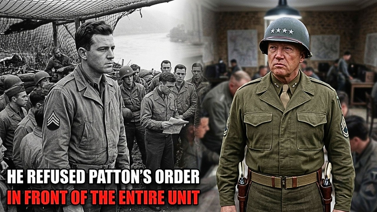 "Patton Ordered a Retreat — His Own Sergeant Refused in Front of the Entire Unit"