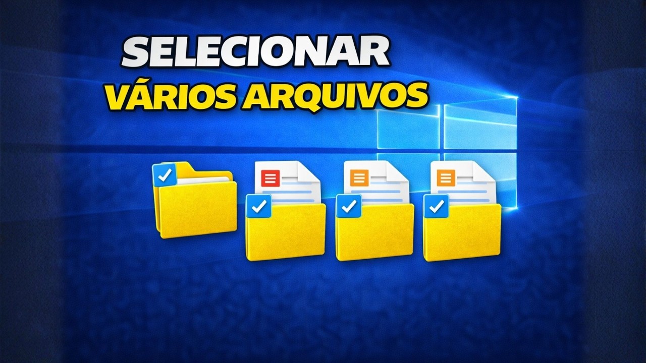Thumbnail do vídeo: Como selecionar vários arquivos no Windows: Ctrl e Shift