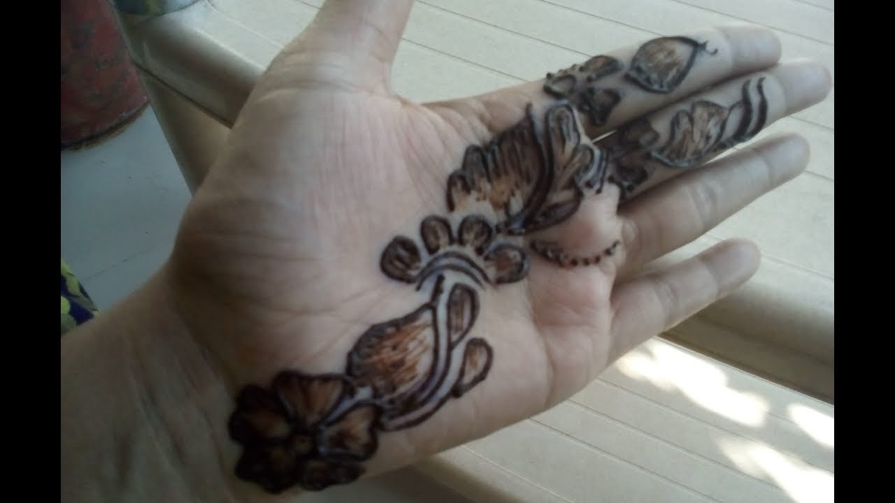 How to Apply Henna (Mehndi) on Hand Using Pen YouTube