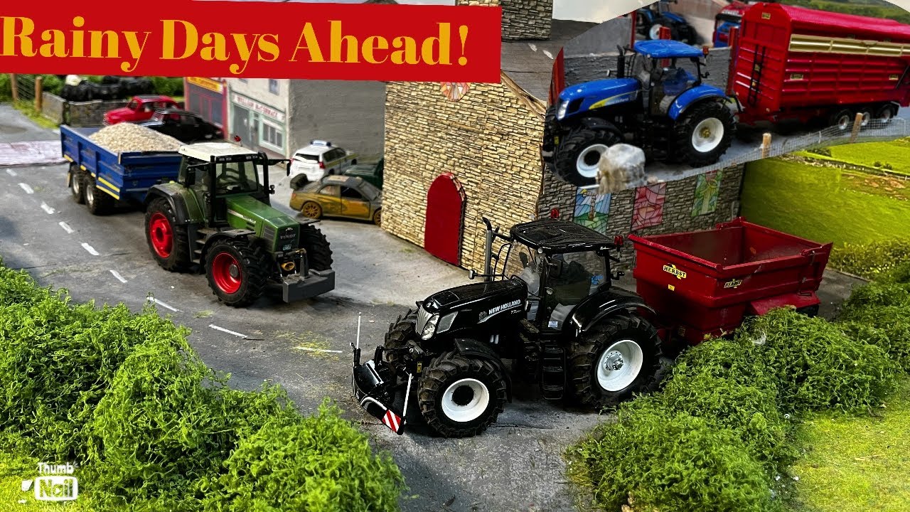 DUMPER DAYS + RAINY DAY JOBS - The Big 1/32 Model Farm Day 17 