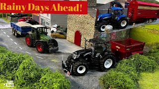 DUMPER DAYS + RAINY DAY JOBS - The Big 1/32 Model Farm Day 17 