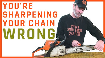 CORRECT WAY To SHARPEN A Chainsaw (Step By Step)