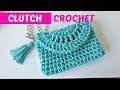 Clutch a crochet o bolso de mano fácil