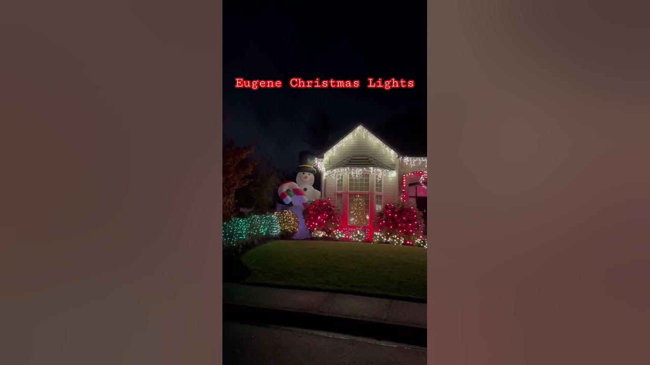 Eugene Christmas Lights Tour YouTube
