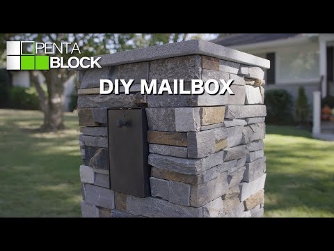 Wonderful faux brick mailbox Pentablock Diy Mailbox Youtube