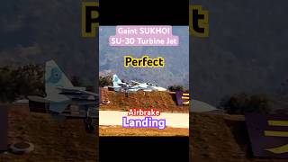Perfect Landing  Gaint Sukhoi Su30 Turbine Jet rcwarbird warbird su30 rcturbine rcjet
