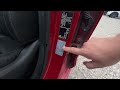 HYUNDAI I30 III (2017 - now) Tyre Pressure Sticker Location