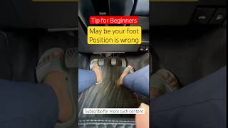 Correct foot position for using car paddle #youtubeshorts #cardriving #trendingshorts