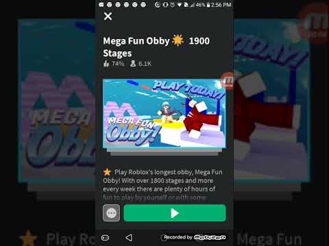 Mega Fun Obby 1800 Stages Roblox - roblox speedrun mega fun obby obby land 1 life 50 stages