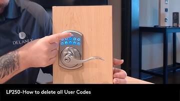 How to delete ALL User Codes with Delaney LP250 Digital Lever Lock