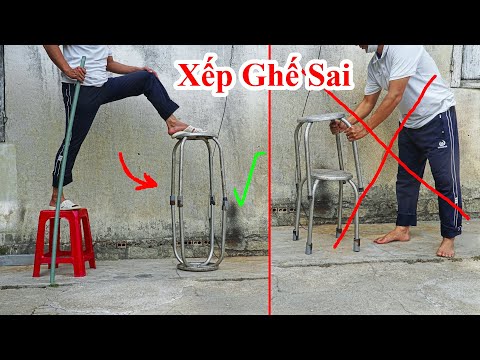 Bao Lâu Nay Chúng Ta Cứ Nghĩ Xếp Ghế Vậy Là Đúng ! Thật Không Ngờ Cách Xếp Ghế Để Đứng Cao Gấp Đôi