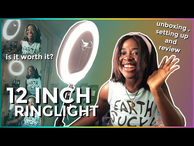 UNBOXING 12 INCH RING LIGHT - SETTING UP & REVIEW - YouTube