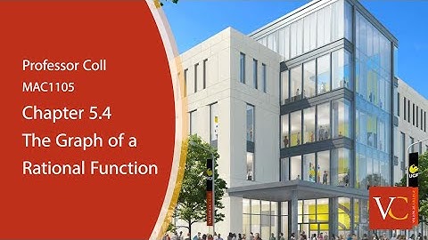 Chapter 5.4 The Graph of a Rational Function