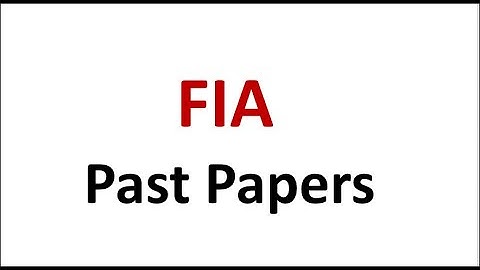 FIA Constable, ASI, Sub Inspector Test Preparation – Important Questions