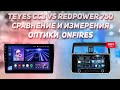 Teyes СС3 VS Redpower 750 Измерение Оптики