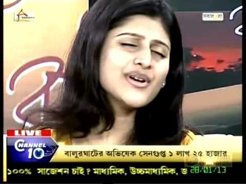 Madhuraa Bhattacharya Channel 10 Good Morning Bangla Part 1