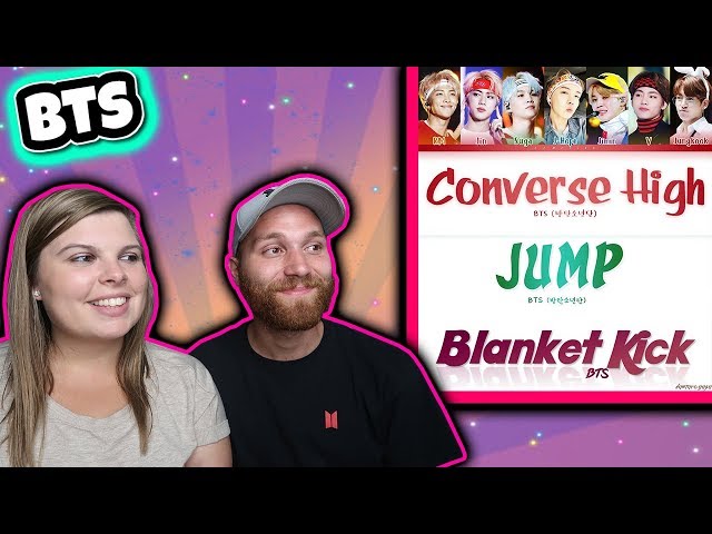 BTS (방탄소년단) - Converse High, Jump, Blanket Kick (이불킥) [Color coded Lyric] Reaction class=