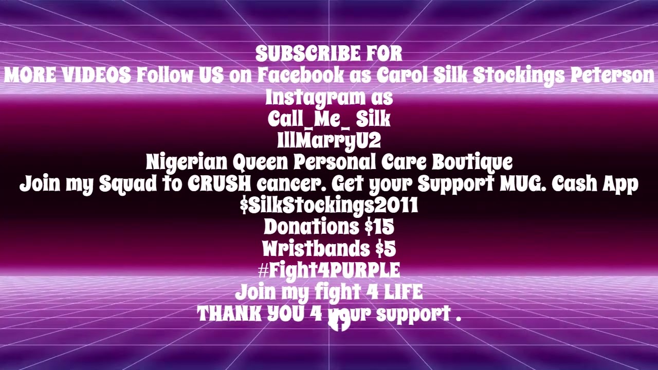 NEW OUTRO SWS All About Carol Fight4PURPLE Chemo Vlog