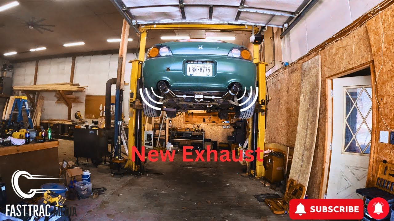 S2000 Invidia Exhaust install - YouTube