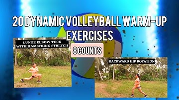 20 DYNAMIC VOLLEYBALL WARM-UP EXERCISES |8 COUNTS|