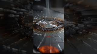 Red Hot Ball Destroys Phone Screen 🔥📱 #shorts#satisfying #experiment #smartphone #melting #viral