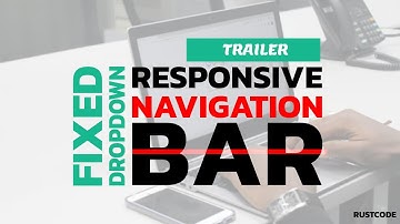 [Trailer] Fixed Responsive Dropdown Navigation Bar With Logo | HTML, CSS And JQuery
