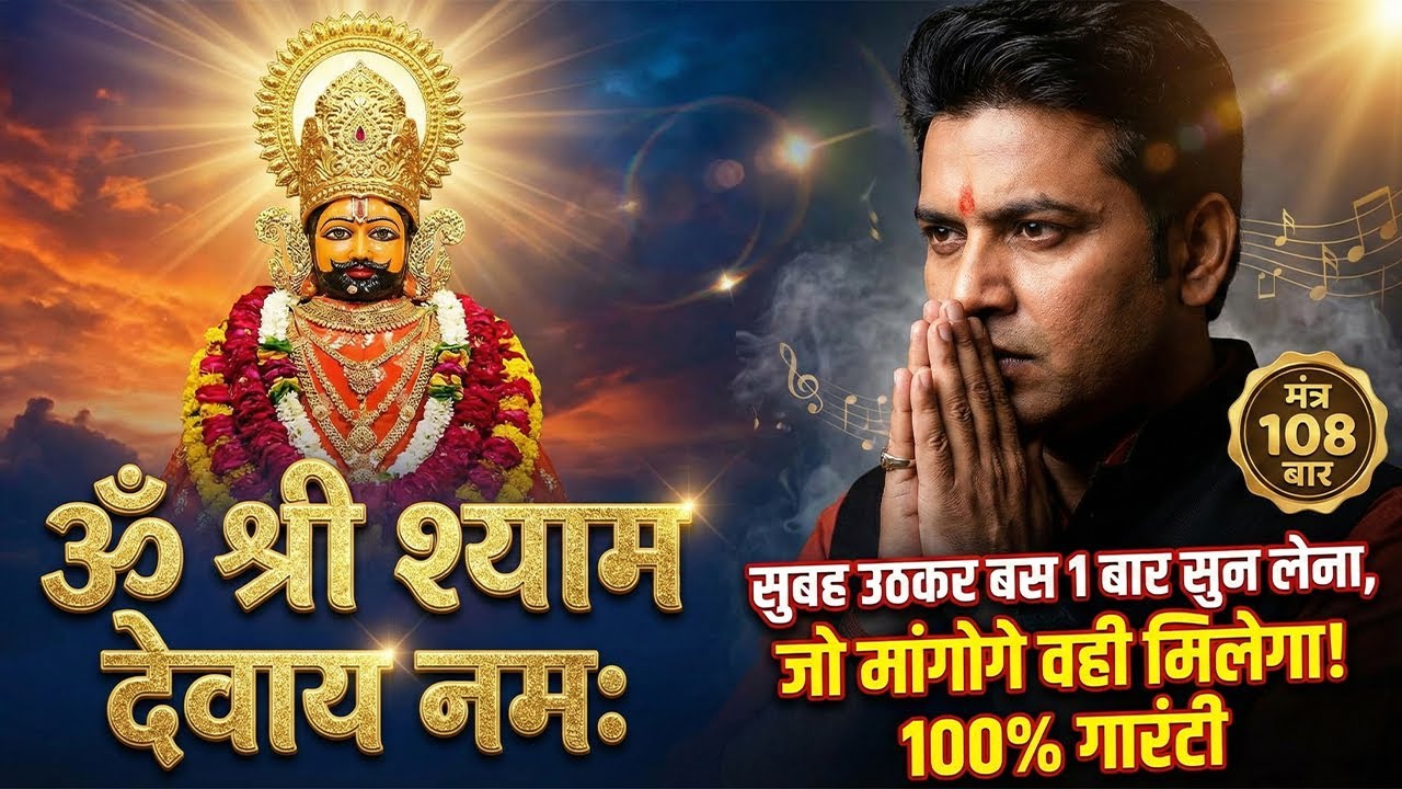 जब हर रास्ता बंद हो जाए तो इसे सुनें, तुरंत होगा चमत्कार 🙏 Khatu Shyam Mantra 108 Times