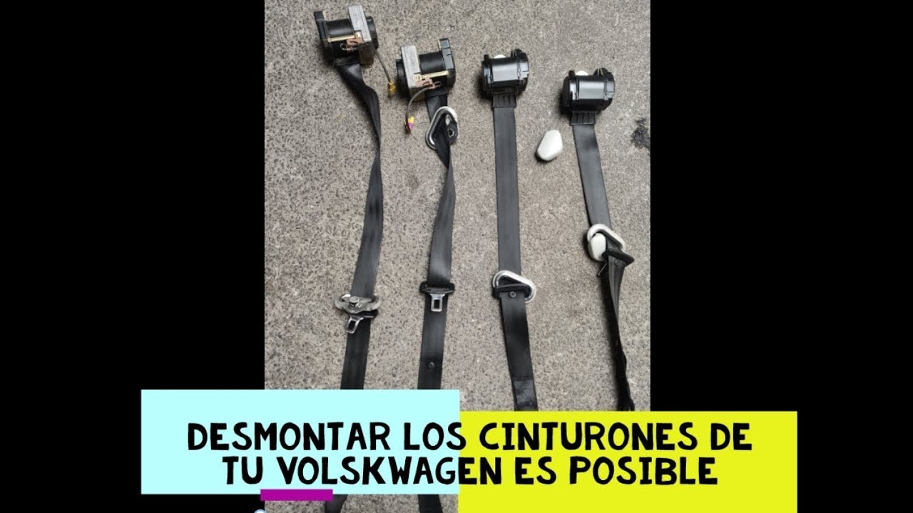 Tutorial Cambiar CINTURONES GOLF IV Los MONTO AMARILLOS!! - YouTube