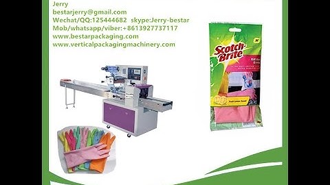Bestar auto latex gloves /nitrile gloves flow packing machine,household gloves packaging machine