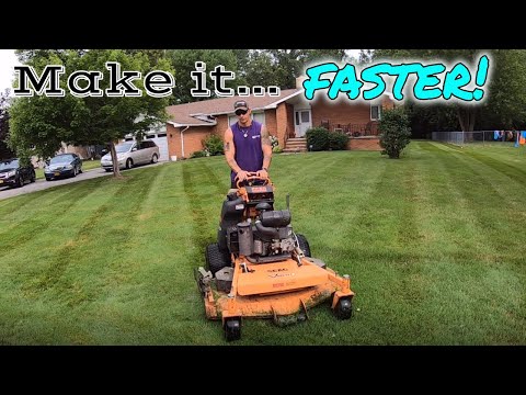 HOW TO make a Commercial LAWN MOWER FASTER